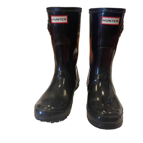 Hunter Short Gloss Rain Boots Size 6 - Picture 1 of 13